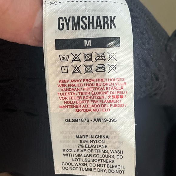 Gymshark Vital Seamless Sports Bra | Black | Size M | - Picture 2 of 9